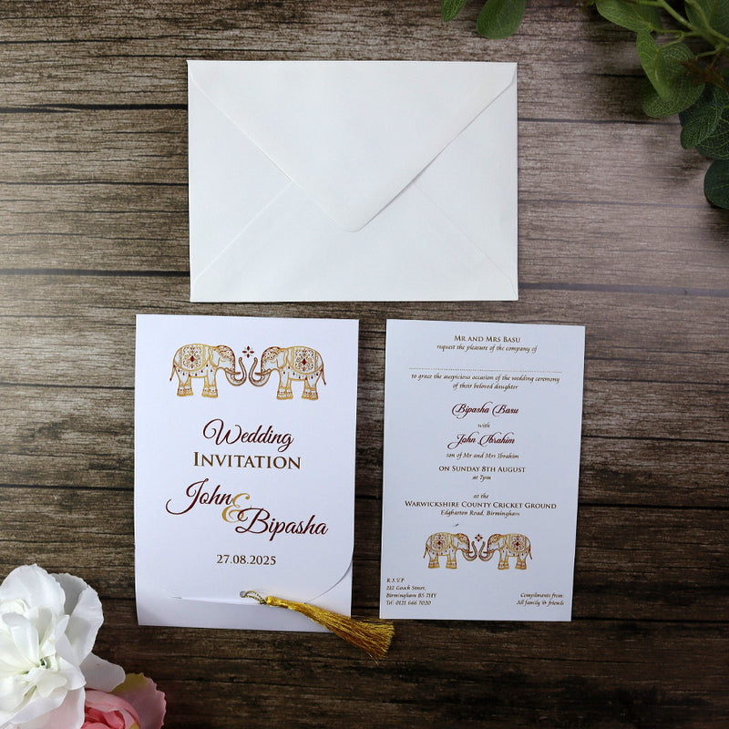 ABC 903 PERSONALISED WEDDING INVITATION