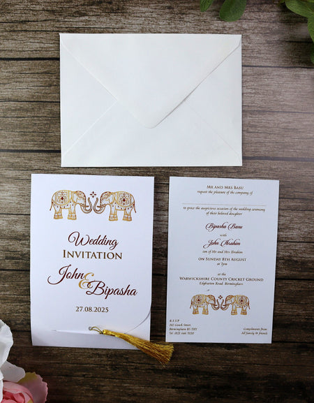 ABC 903 PERSONALISED WEDDING INVITATION