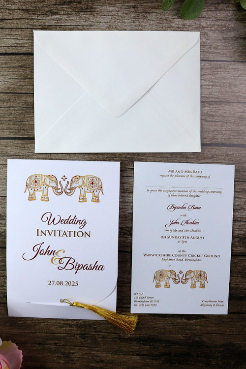 Load image into Gallery viewer, ABC 903 PERSONALISED WEDDING INVITATION
