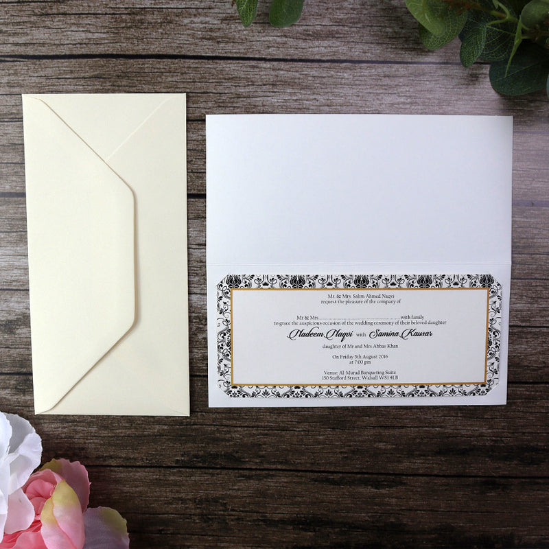 ABC 912 Personalised Wedding Invitation