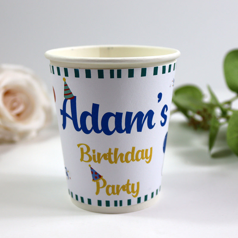 122 Boy - Personalised Kids Party Cups – Birthday Party