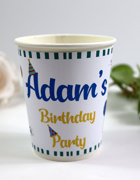 122 Boy - Personalised Kids Party Cups – Birthday Party