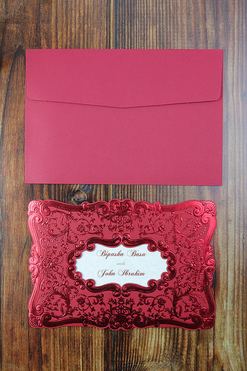 Load image into Gallery viewer, CW 071 Laser Cut Pocket Invitation
