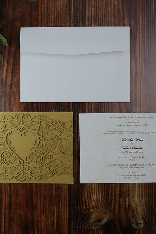 Load image into Gallery viewer, CW 5108 Laser Cut Pocket Invitation
