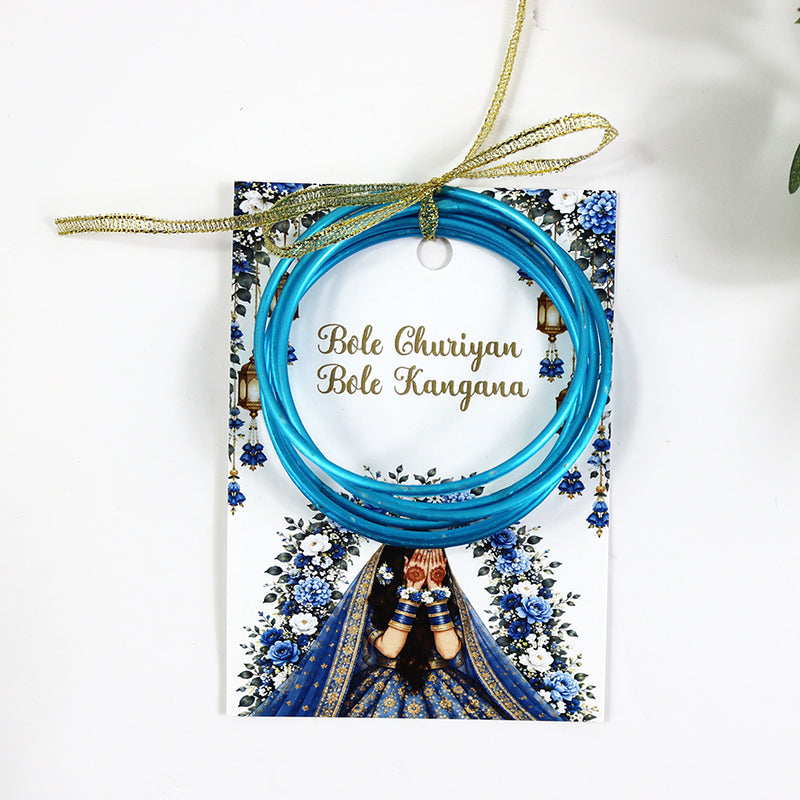 A7 Blue 14 - Churiyan Bangle Gift Cards | Mehndi Wedding Favours | Bangle Holder Cards (Copy) (Copy) (Copy) (Copy)