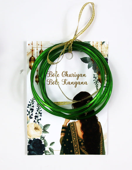 A7 Green 25 - Churiyan Bangle Gift Cards | Mehndi Wedding Favours | Bangle Holder Cards (Copy) (Copy) (Copy)