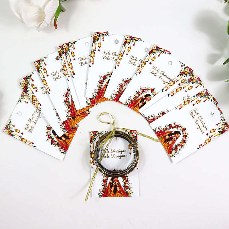A7 Orannge 11 - Churiyan Bangle Gift Cards | Mehndi Wedding Favours | Bangle Holder Cards (Copy) (Copy)