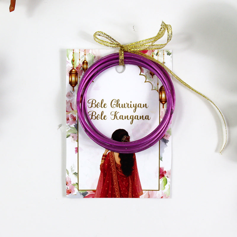 A7 Pink 22 - Churiyan Bangle Gift Cards | Mehndi Wedding Favours | Bangle Holder Cards (Copy) (Copy) (Copy)