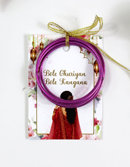 A7 Pink 22 - Churiyan Bangle Gift Cards | Mehndi Wedding Favours | Bangle Holder Cards (Copy) (Copy) (Copy)