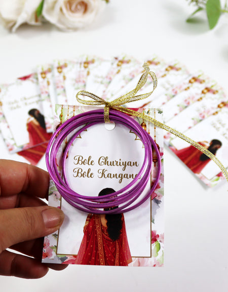 A7 Pink 22 - Churiyan Bangle Gift Cards | Mehndi Wedding Favours | Bangle Holder Cards (Copy) (Copy) (Copy)