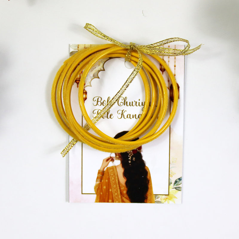 A7 Yellow 26 - Churiyan Bangle Gift Cards | Mehndi Wedding Favours | Bangle Holder Cards (Copy) (Copy)