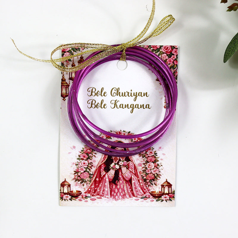 A7 Pink 12 - Churiyan Bangle Gift Cards | Mehndi Wedding Favours | Bangle Holder Cards (Copy) (Copy)