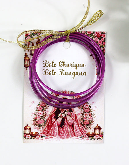 A7 Pink 12 - Churiyan Bangle Gift Cards | Mehndi Wedding Favours | Bangle Holder Cards (Copy) (Copy)