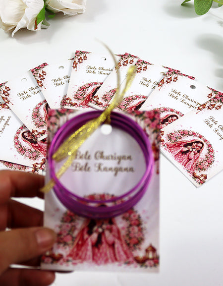 A7 Pink 12 - Churiyan Bangle Gift Cards | Mehndi Wedding Favours | Bangle Holder Cards (Copy) (Copy)