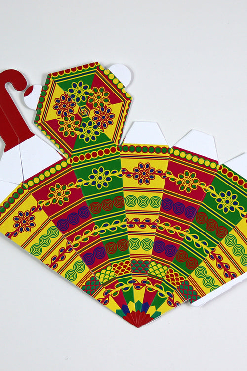 Load image into Gallery viewer, Colourful Cone-Shaped Favour Boxes Green &amp; Yellow CNE 101  – Flat Pack, Fill Your Way
