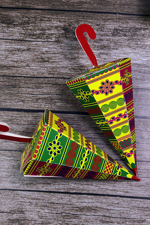 Load image into Gallery viewer, Colourful Cone-Shaped Favour Boxes CNE 101  – Flat Pack, Fill Your Way
