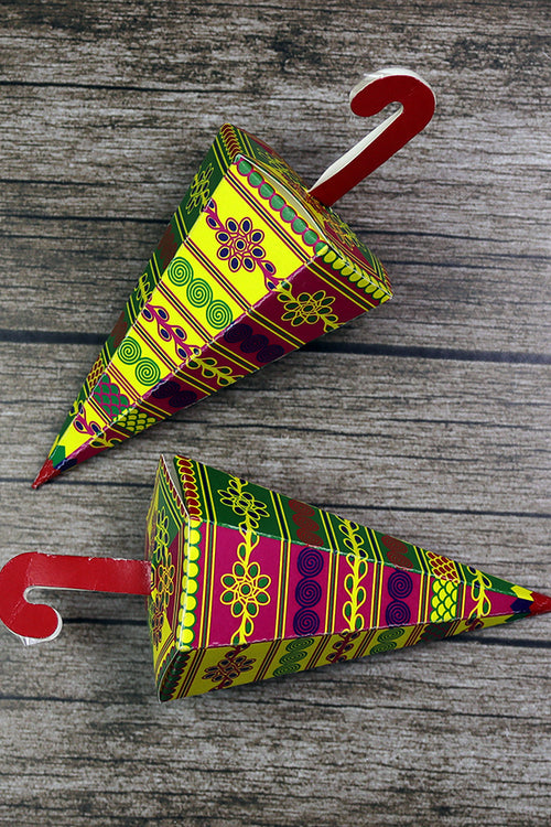 Load image into Gallery viewer, Colourful Cone-Shaped Favour Boxes CNE 101  – Flat Pack, Fill Your Way
