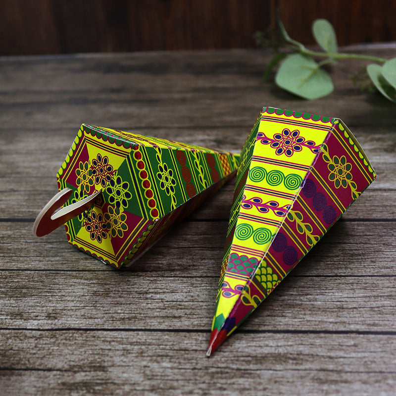 Colourful Cone-Shaped Favour Boxes CNE 101  – Flat Pack, Fill Your Way