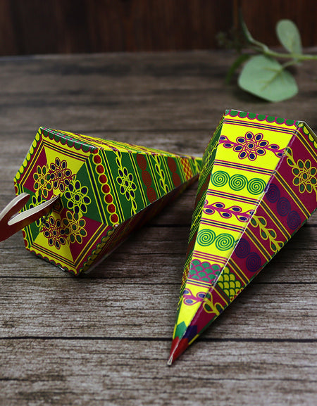 Colourful Cone-Shaped Favour Boxes CNE 101  – Flat Pack, Fill Your Way