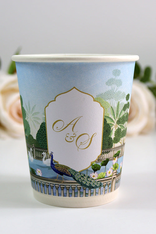 Load image into Gallery viewer, 115 Mughal - Mehndi/Dholki Chai Cups | Weddings/Nikkah/Mehndi/Parties
