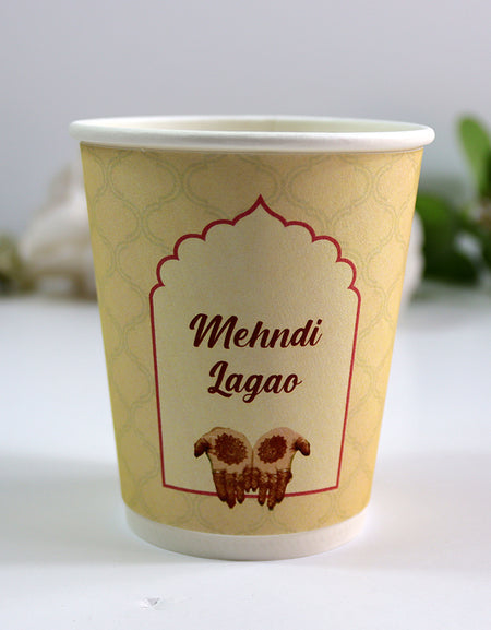 101 Mehndi Lagao - Mehndi/Dholki Chai Cups | Weddings/Nikkah/Mehndi/Parties