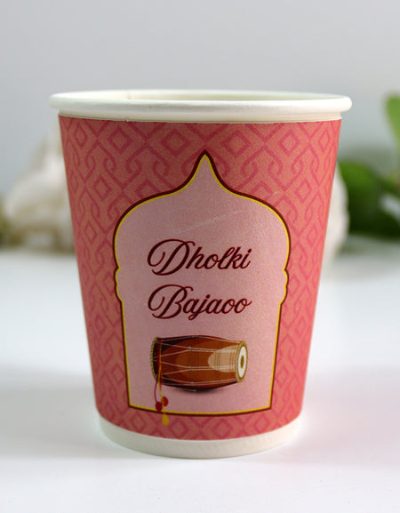 102 Dholki Bajao - Mehndi/Dholki Chai Cups | Weddings/Nikkah/Mehndi/Parties