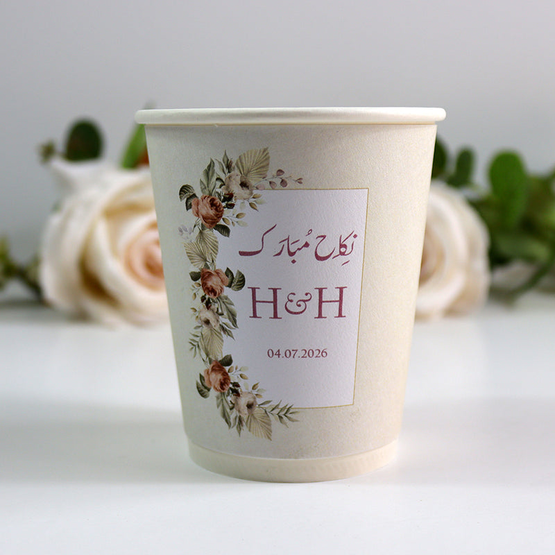 116 Nikah - Mehndi/Dholki Chai Cups | Weddings/Nikkah/Mehndi/Parties