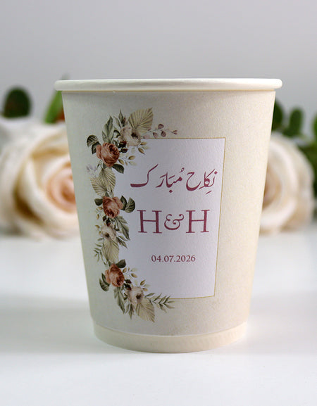 116 Nikah - Mehndi/Dholki Chai Cups | Weddings/Nikkah/Mehndi/Parties