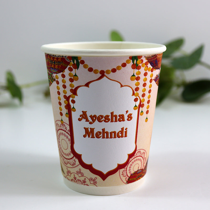 111 Mehndi - Mehndi/Dholki Chai Cups | Weddings/Nikkah/Mehndi/Parties