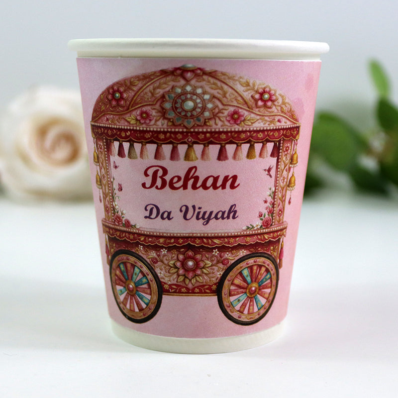 133 Mehndi - Mehndi/Dholki Chai Cups | Weddings/Nikkah/Mehndi/Parties