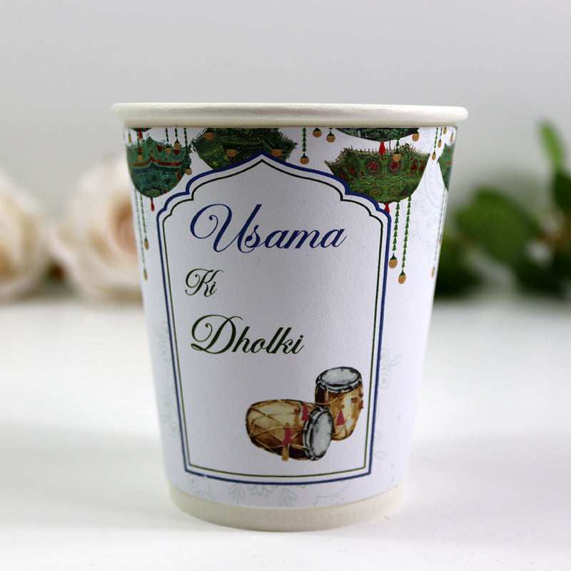 144 Mehndi - Mehndi/Dholki Chai Cups | Weddings/Nikkah/Mehndi/Parties