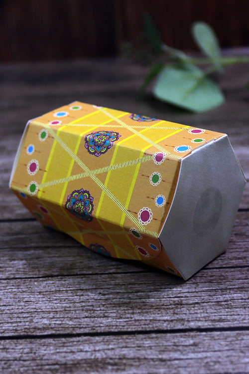 Load image into Gallery viewer, Colourful Dhol-Shaped Favour Boxes DHL 102 – Flat Pack, Fill Your Way
