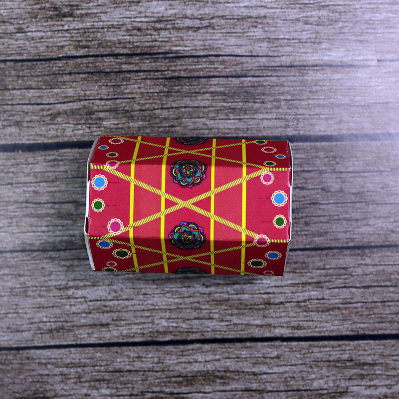Colourful Dhol-Shaped Favour Boxes DHL 103 – Flat Pack, Fill Your Way