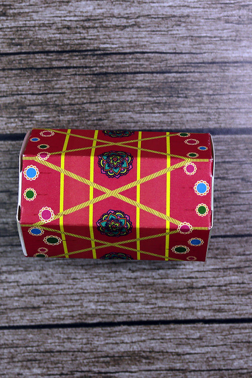 Load image into Gallery viewer, Colourful Dhol-Shaped Favour Boxes DHL 103 – Flat Pack, Fill Your Way
