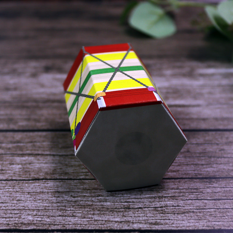 Colourful Dhol-Shaped Favour Boxes DHL 104 – Flat Pack, Fill Your Way