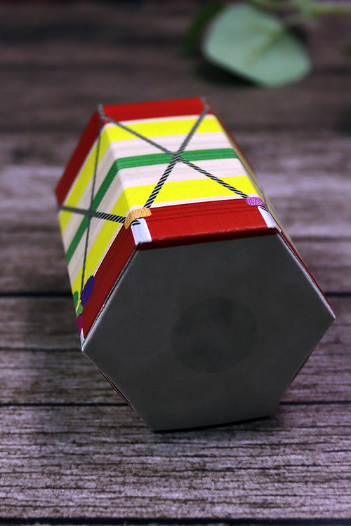 Load image into Gallery viewer, Colourful Dhol-Shaped Favour Boxes DHL 104 – Flat Pack, Fill Your Way
