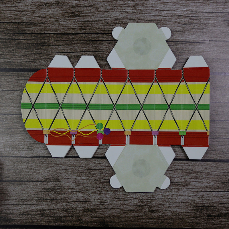 Colourful Dhol-Shaped Favour Boxes DHL 104 – Flat Pack, Fill Your Way