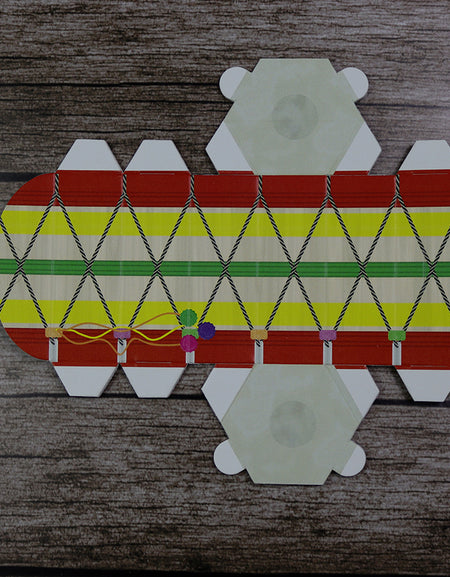 Colourful Dhol-Shaped Favour Boxes DHL 104 – Flat Pack, Fill Your Way