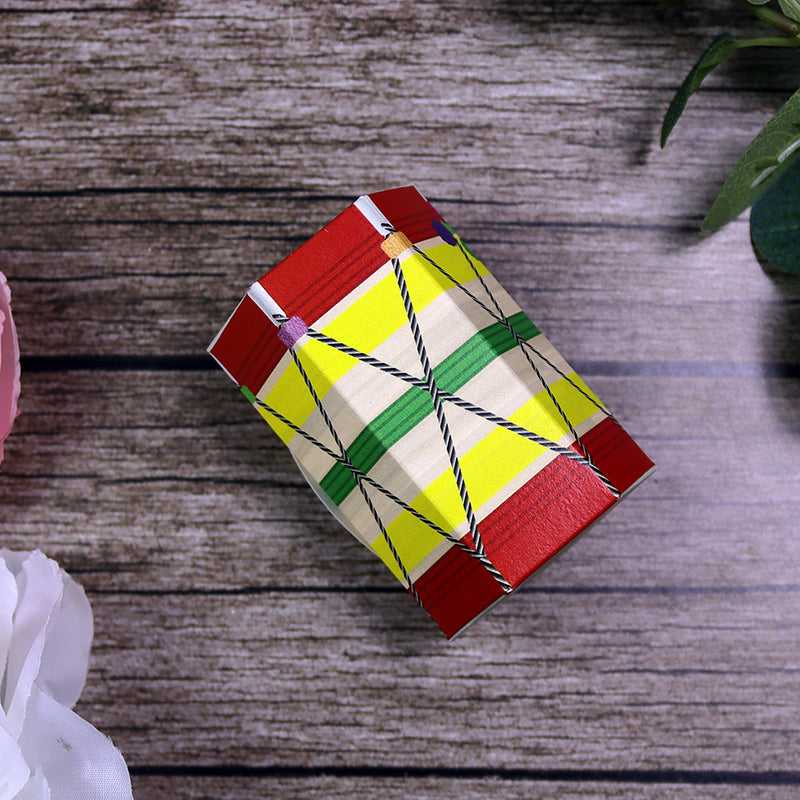 Colourful Dhol-Shaped Favour Boxes DHL 104 – Flat Pack, Fill Your Way