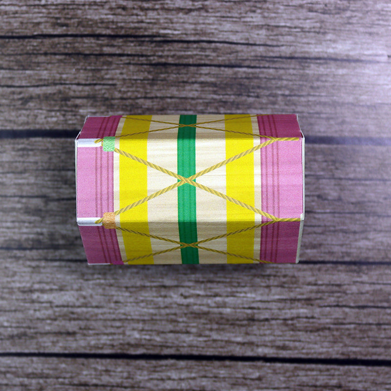 Colourful Dhol-Shaped Favour Boxes DHL 105 – Flat Pack, Fill Your Way