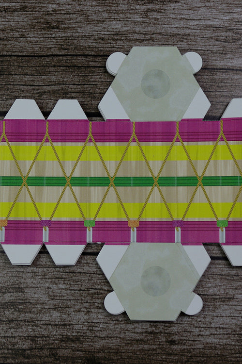 Load image into Gallery viewer, Colourful Dhol-Shaped Favour Boxes DHL 105 – Flat Pack, Fill Your Way
