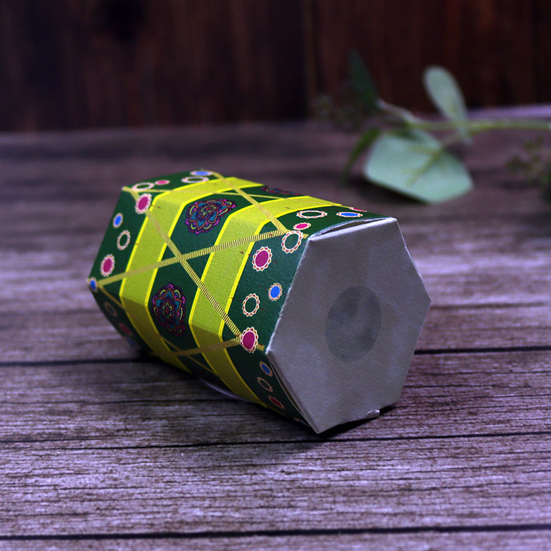 Colourful Dhol-Shaped Favour Boxes Party & Wedding Favours green