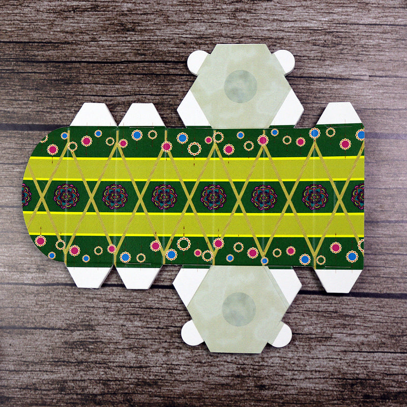 Colourful Dhol-Shaped Favour Boxes DHL 106 – Flat Pack, Fill Your Way
