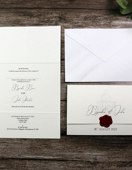 ABC FC 112 Elegant two fold Invitation with Envelope