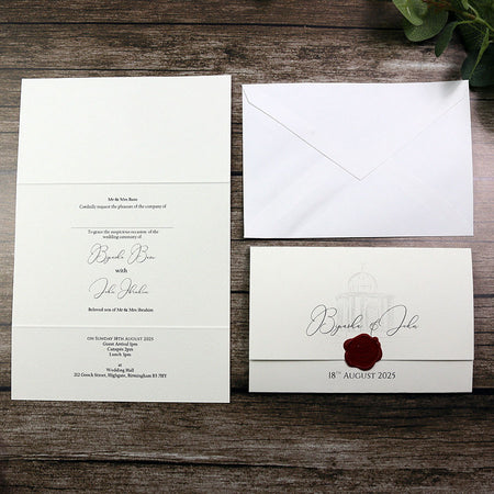 ABC FC 112 Elegant two fold Invitation with Envelope