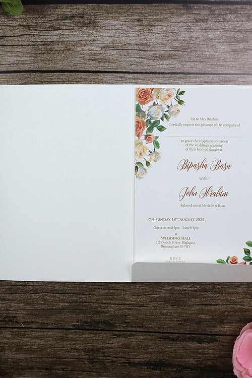 Load image into Gallery viewer, Flap Fold Personalized Invitation CLA5 101
