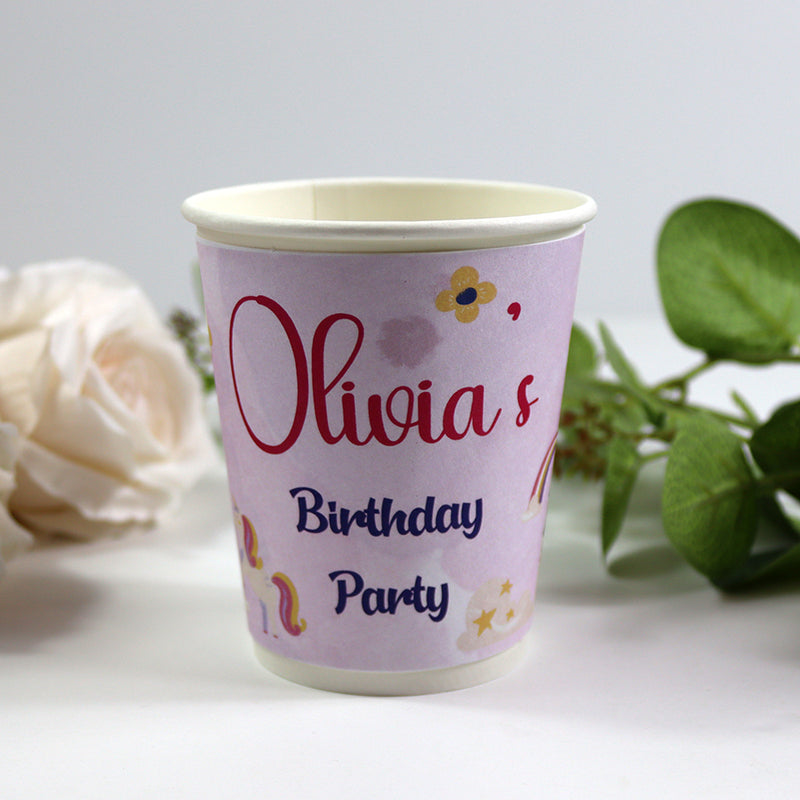 126 Girl - Personalised Kids Party Cups – Birthday Party