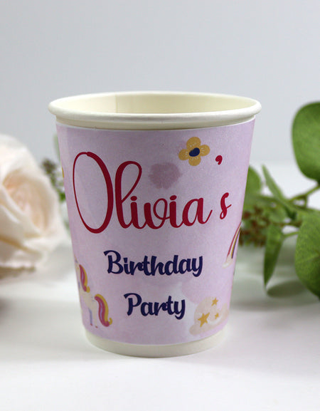 126 Girl - Personalised Kids Party Cups – Birthday Party