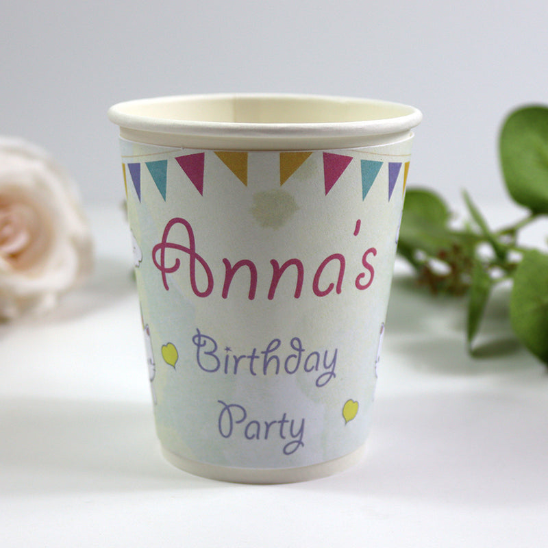 127 Girl - Personalised Kids Party Cups – Birthday Party