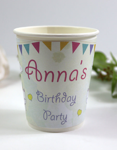 127 Girl - Personalised Kids Party Cups – Birthday Party